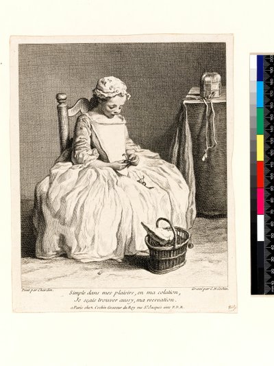 Bambina con il suo pranzo (La Petite Fille aux Cerises) da Jean Baptiste Simeon (after) Chardin