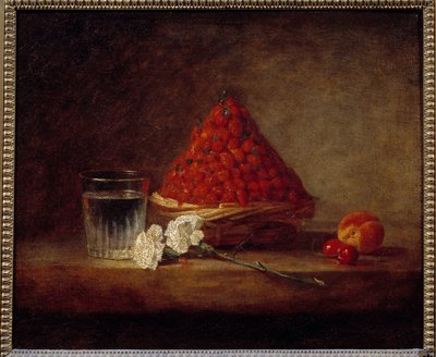 Cesto di fragole di bosco da Jean Baptiste Simeon Chardin
