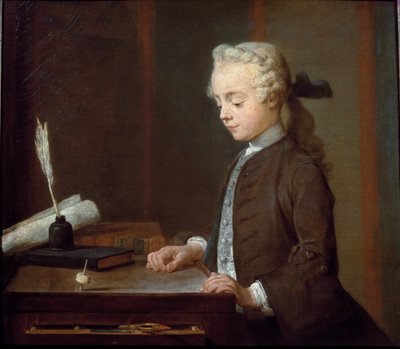 Ragazzo con una trottola da Jean Baptiste Simeon Chardin
