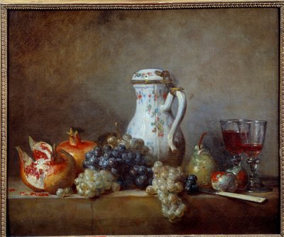 Uva e melograni da Jean Baptiste Simeon Chardin