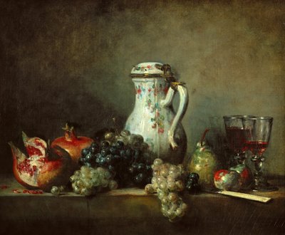 Uva e melograni da Jean Baptiste Simeon Chardin