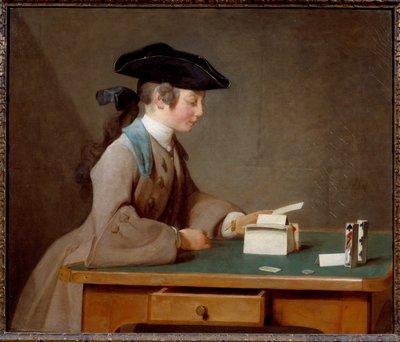 Il castello di carte (o il figlio di Monsieur Le Noir) da Jean Baptiste Simeon Chardin
