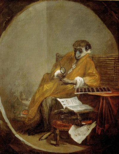 La scimmia antiquaria da Jean Baptiste Simeon Chardin