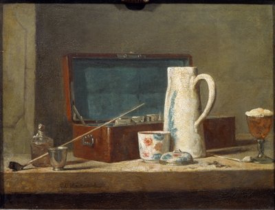 Pipe e recipienti per bere (anche chiamato La Tabagie) da Jean Baptiste Simeon Chardin