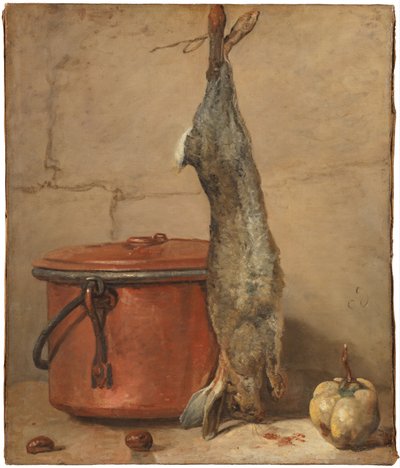 Coniglio e pentola di rame da Jean Baptiste Simeon Chardin