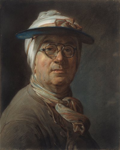 Autoritratto con visiera da Jean Baptiste Simeon Chardin