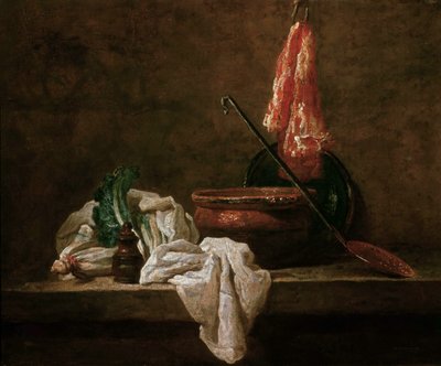 Natura morta con radice di sedano da Jean Baptiste Simeon Chardin