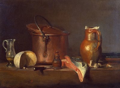 Natura morta con salmone da Jean Baptiste Simeon Chardin