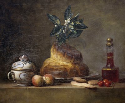 Natura morta con brioche da Jean Baptiste Simeon Chardin