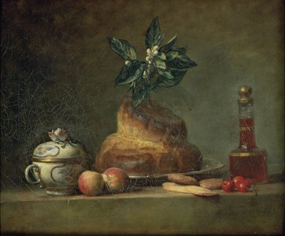 La brioche o Il dessert, 1763 da Jean Baptiste Simeon Chardin