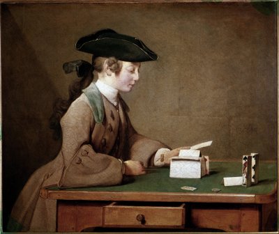 La casa di carte da Jean Baptiste Simeon Chardin