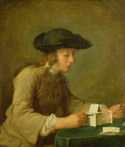 Il castello di carte da Jean Baptiste Simeon Chardin