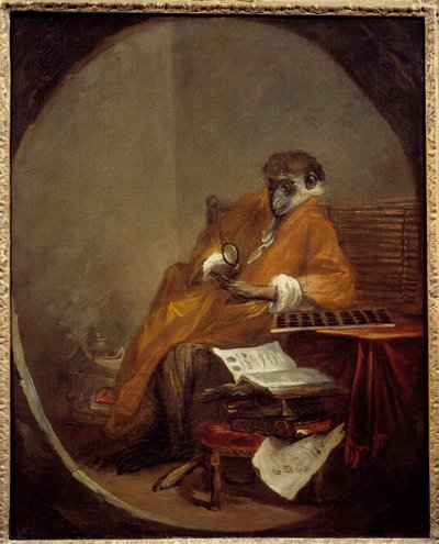 La scimmia antica da Jean Baptiste Simeon Chardin