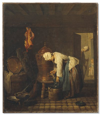 Francese:  La fontaine
Tedesco: Der Brunnen da Jean Baptiste Simeon Chardin