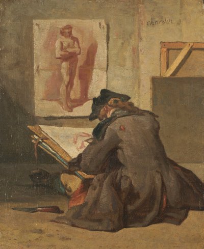 Disegno di giovani studenti da Jean Baptiste Simeon Chardin