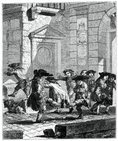 Uscita dal Collegio da Jean Baptiste Tilliard