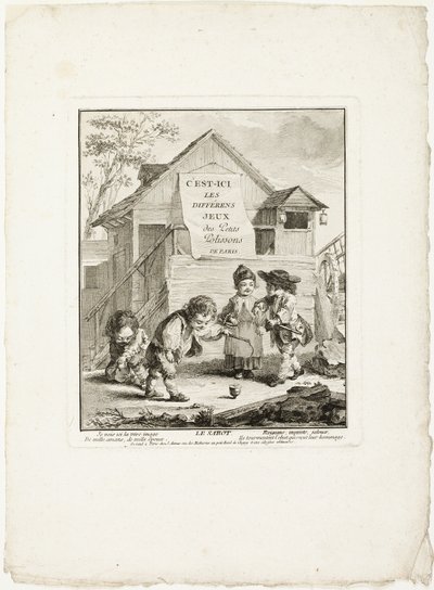 Scarpe da cavallo, da I giochi dei ricci di Parigi da Jean Baptiste Tilliard I