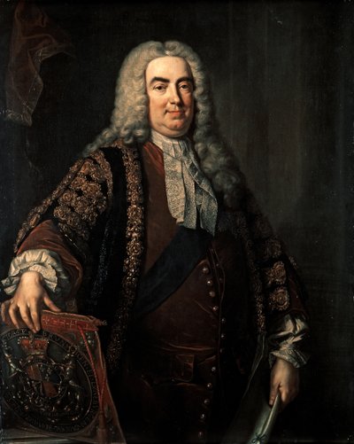 WALPOLE Robert: Primo Conte di Oxford (1676-1745), c.1740 da Jean Baptiste Vanloo