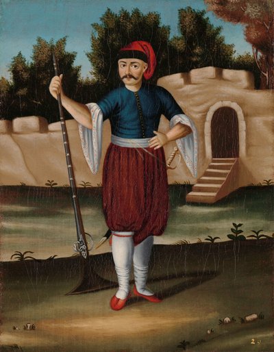 Uomo della costa albanese da Jean Baptiste Vanmour (workshop of)
