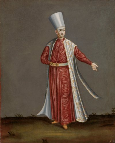 Il Capon Aghassi, capo degli eunuchi bianchi del Sultano da Jean Baptiste Vanmour (workshop of)