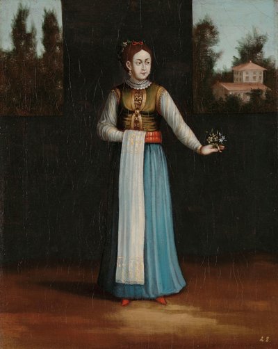 Donna della costa albanese da Jean Baptiste Vanmour (workshop of)