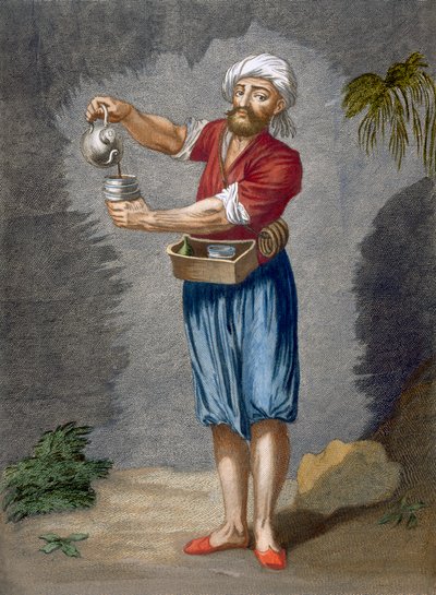 Un venditore di caffè di strada, tavola 56 da 