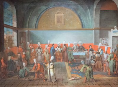 Cena al palazzo in onore di un ambasciatore da Jean Baptiste Vanmour