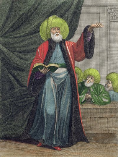 Il Mufti, o Maestro della Legge, tavola 20 da Recueil de Cent Estampes rappresentant différentes Nations du Levant tirées sur les Tableaux Peints d