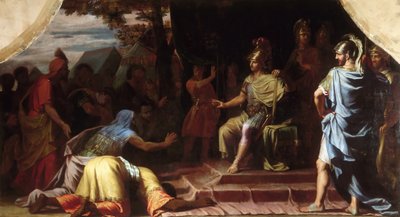 Alessandro Magno riceve la notizia della morte per immolazione del ginnosofista Calano da Jean Baptiste de Champaigne