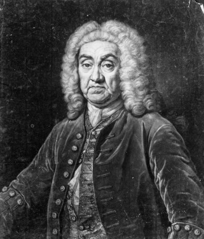 John James Heidegger, inciso da John Faber, 1749 da Jean Baptiste van Loo