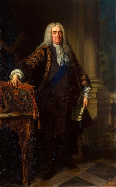 Ritratto di Sir Robert Walpole, 1° conte di Orford, 1676-1745, 1740 da Jean Baptiste van Loo