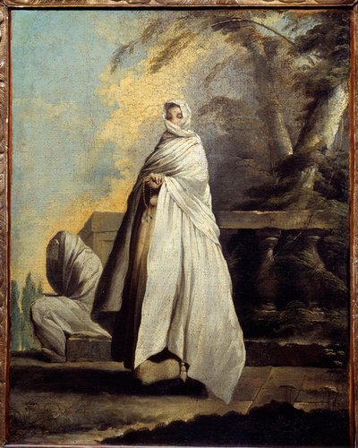 Donne drappeggiate in bianco da Jean Barbault