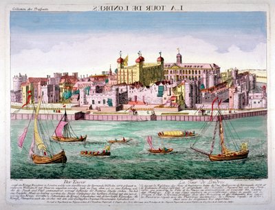 Torre di Londra, 1760 da Jean Benoit Winckler