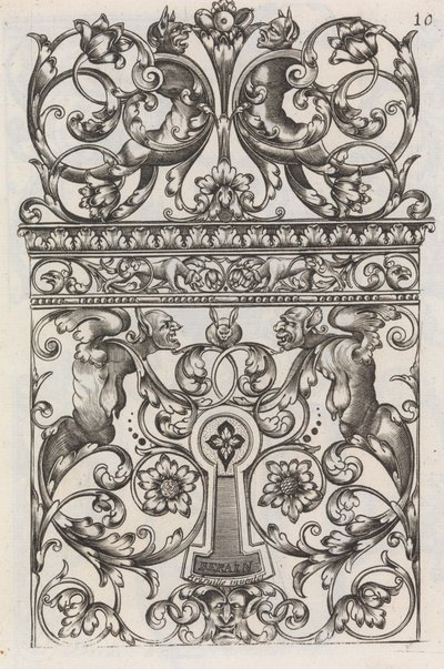 Diversi Pezzi di Fabbri, pagina 11 recto da Jean Berain