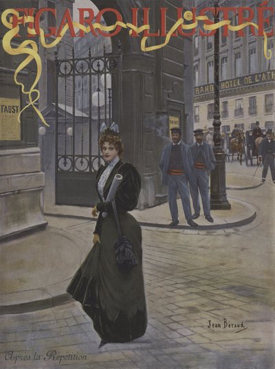 Dopo la prova. Copertina di Le Figaro Illustré, aprile 1896 da Jean Beraud