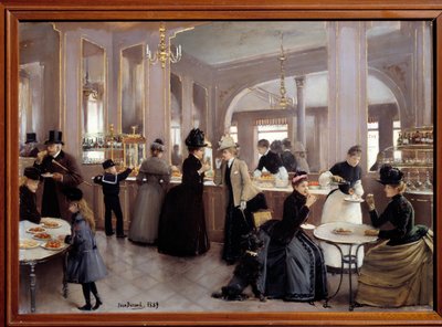 La passerie gloppe avenue des Champs Elysees da Jean Beraud
