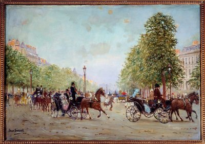 La passeggiata sugli Champs-Elysées da Jean Beraud
