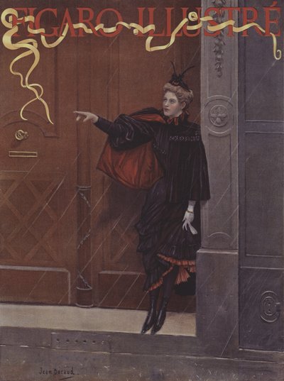 Piove? Copertina di Le Figaro Illustré, novembre 1893 da Jean Beraud