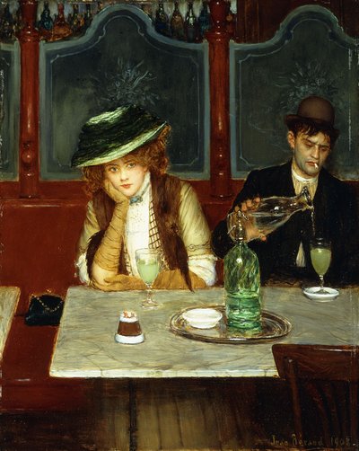 I bevitori di assenzio da Jean Beraud