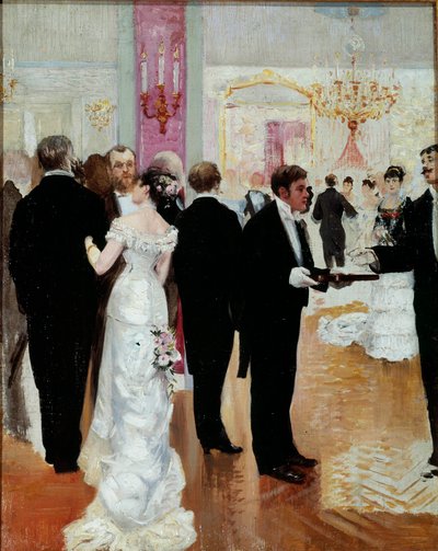 La ricezione. Una serata sociale nella società parigina della Belle Epoque da Jean Beraud