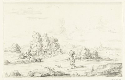Paesaggio con due uomini da Jean Bernard