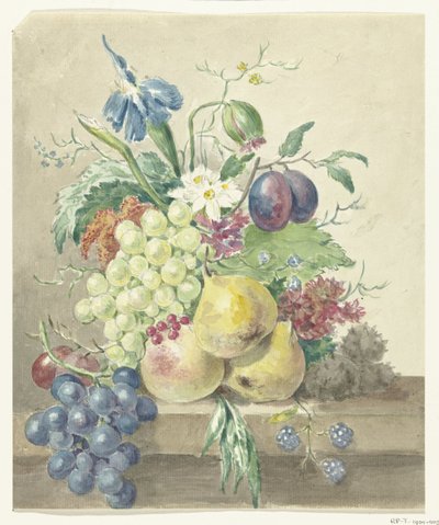 Natura morta di fiori e frutti da Jean Bernard