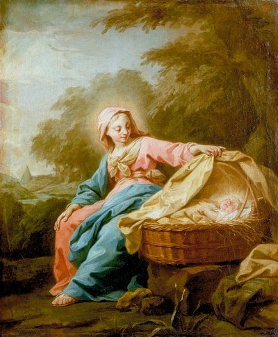Riposo durante la Fuga in Egitto, 1756 da Jean Bernard Restout