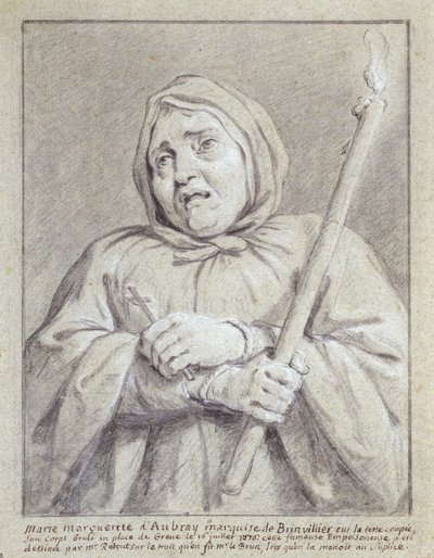 La marchesa de Brinvilliers sulla via della sua morte da Jean Bernard Restout