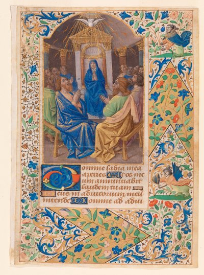 La Pentecoste o discesa dello Spirito Santo, da un libro d