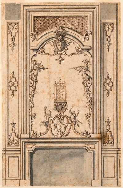 Progetto per un caminetto da Jean Bérain, the Elder