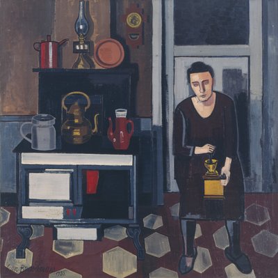 Donna in Cucina da Jean Brusselmans