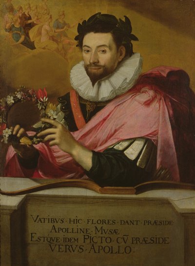 Ritratto di Jean de Caulet con corona di Apollo, 1635 da Jean Chalette