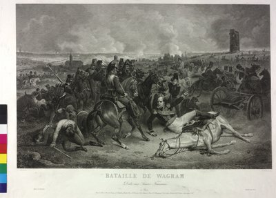 Nella battaglia di Wagram il 5 e 6 luglio 1809 da Jean Charles (after) Langlois