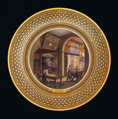 Carte da parati, laboratorio, magazzino, c.1820-35 da Jean Charles Develly